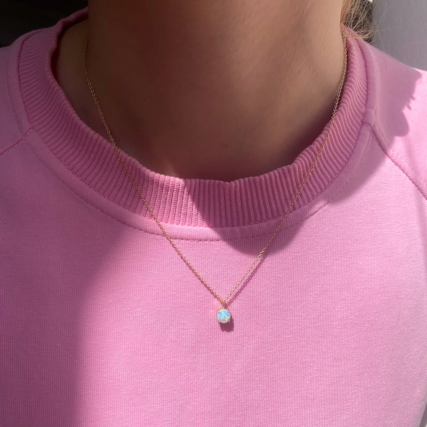 Ketting 14k opal Gem