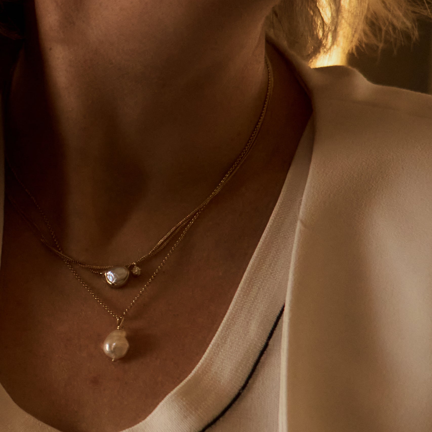 Necklace 14k pure diamond