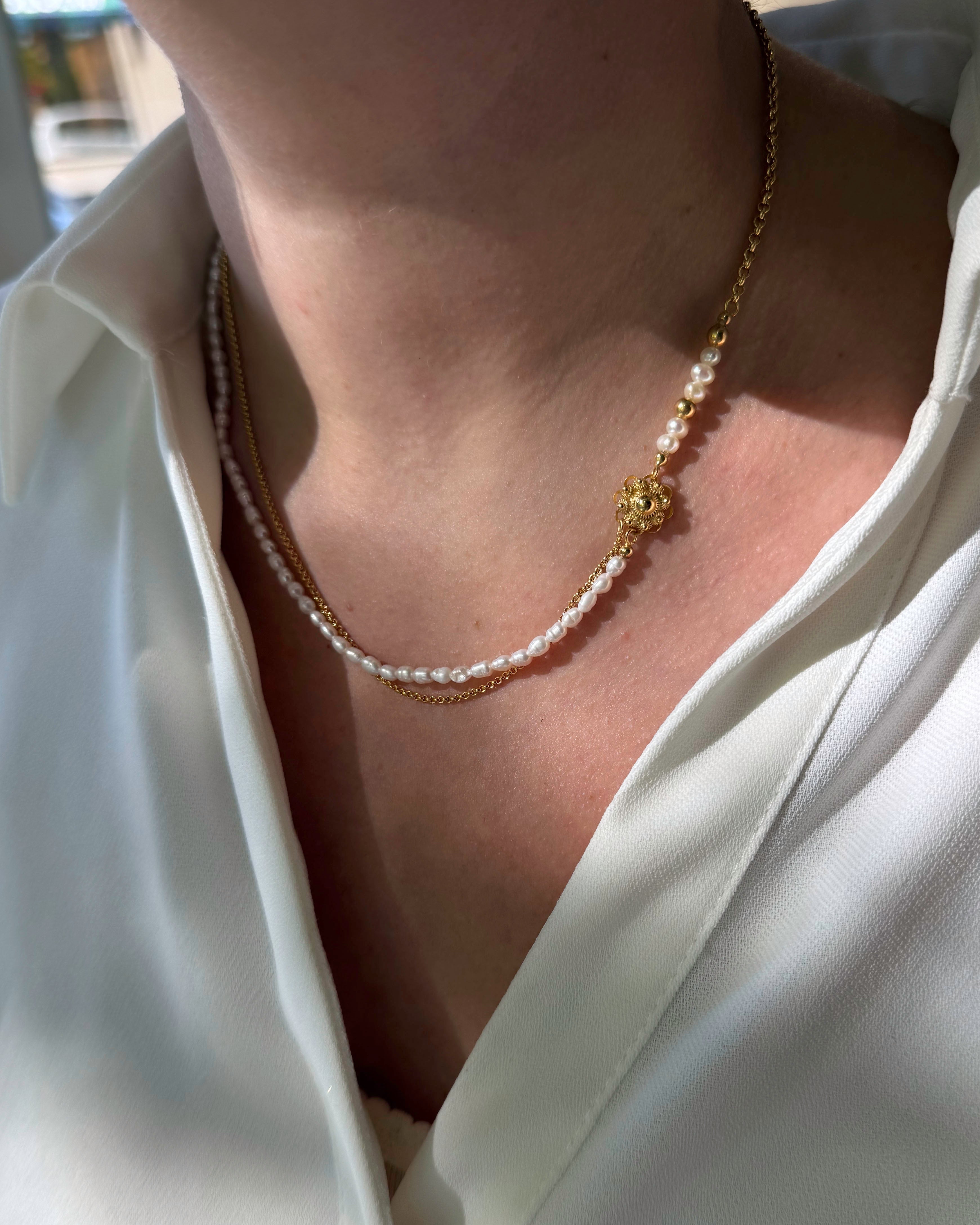 Ketting meisje met parel