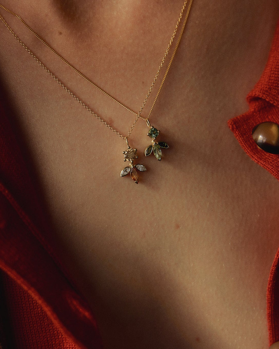 Nature’s whisper ketting 14k