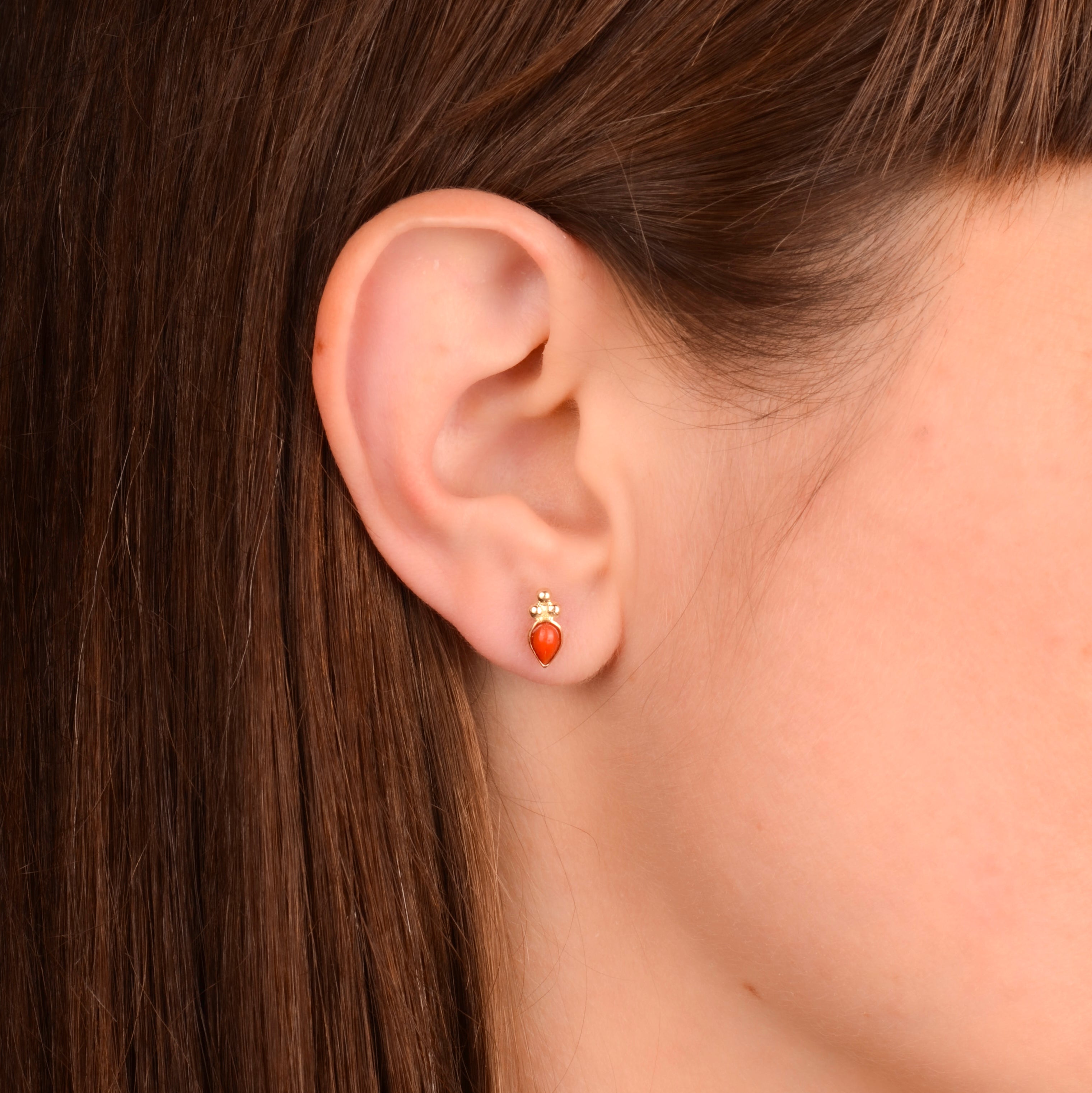 Oorbel 14k amour