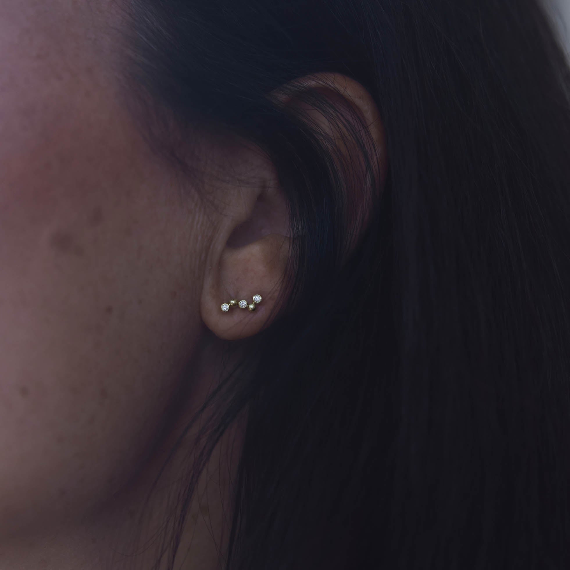 Oorbel 14k constellation