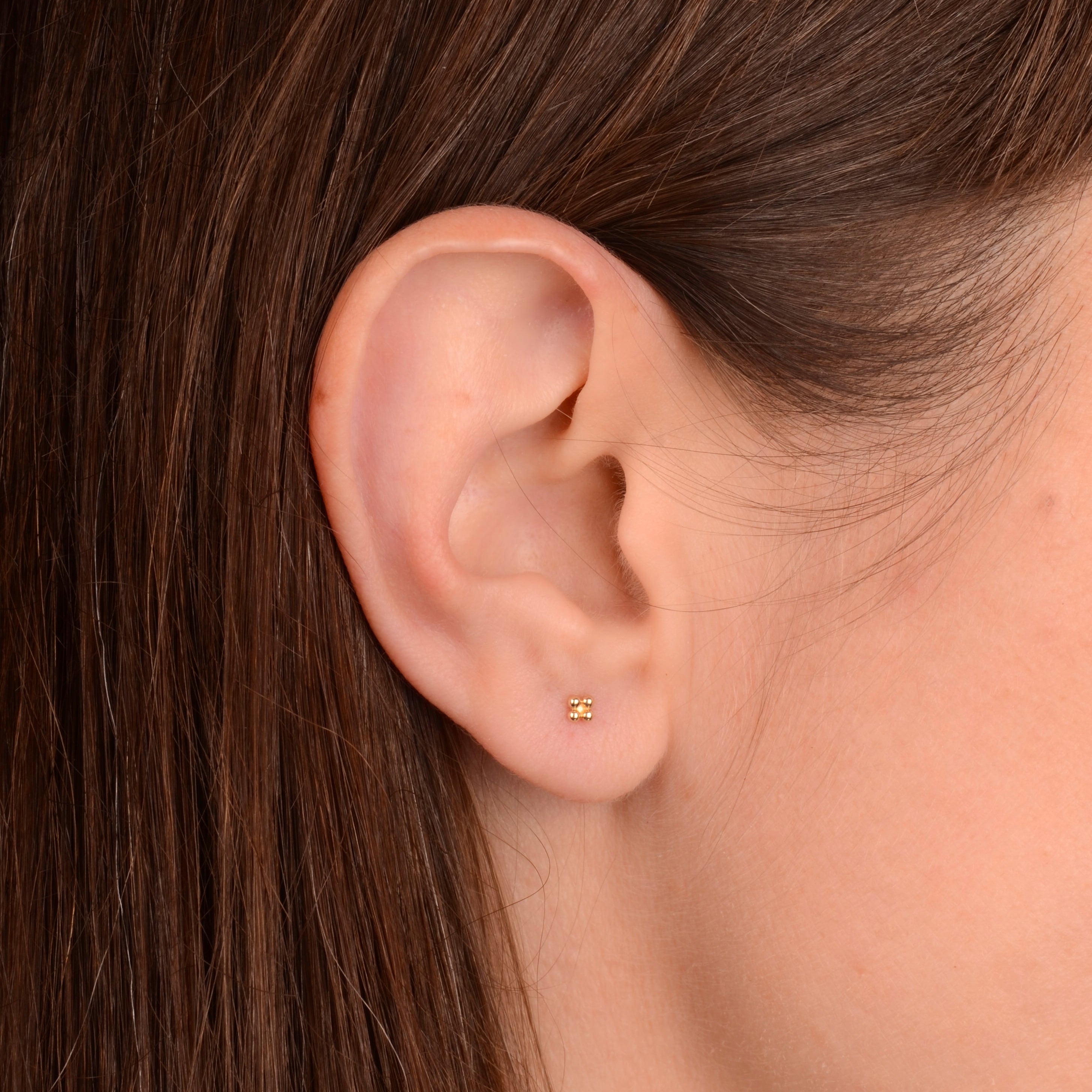 Earrings 14k dots