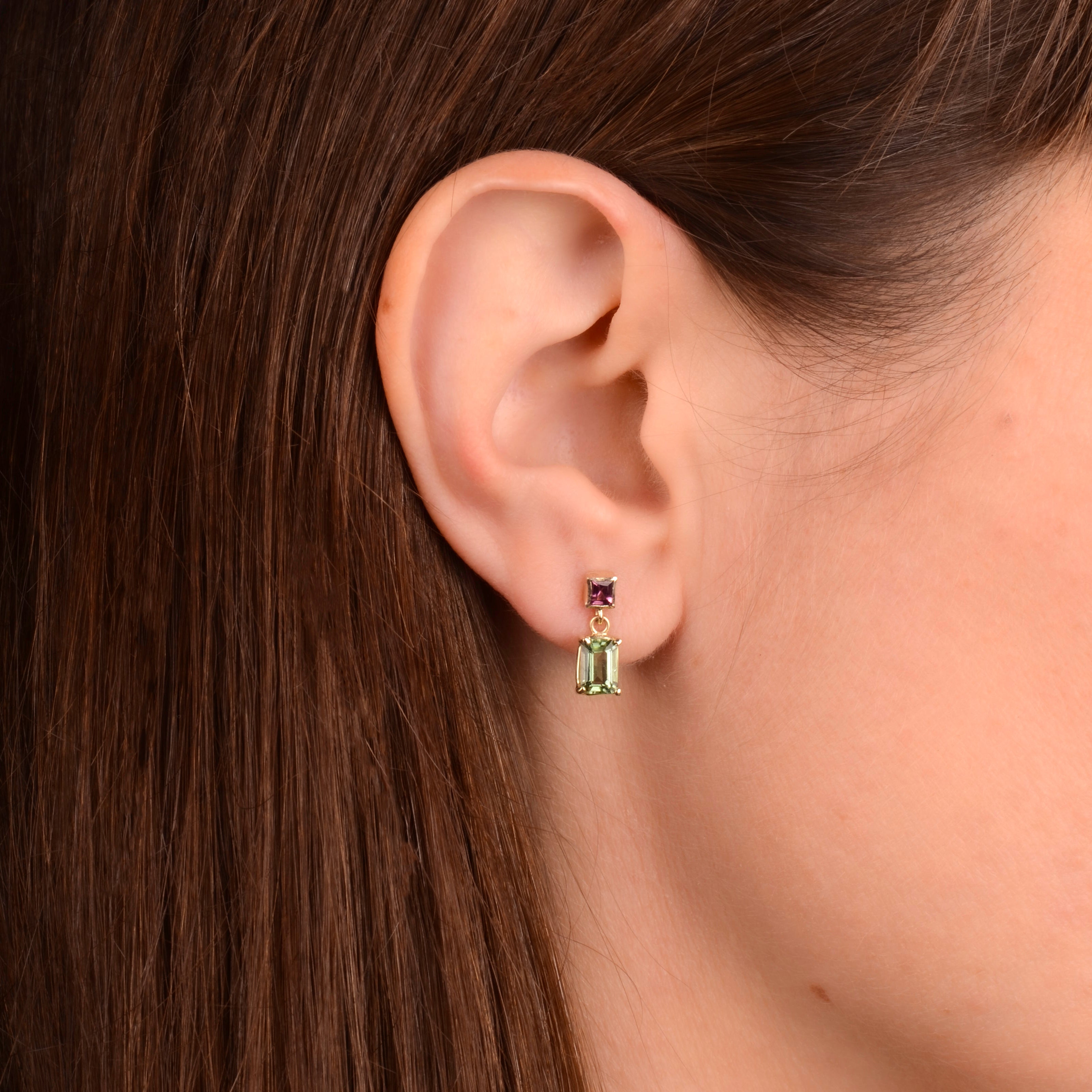 Oorbellen 14k floral