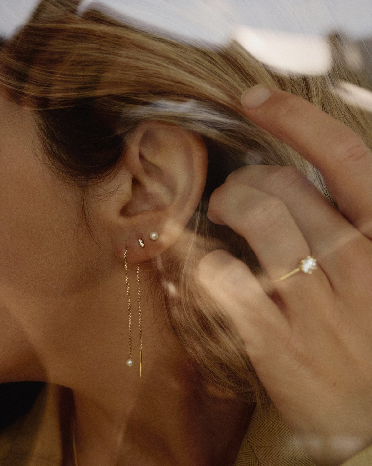 Earrings 14k pearl
