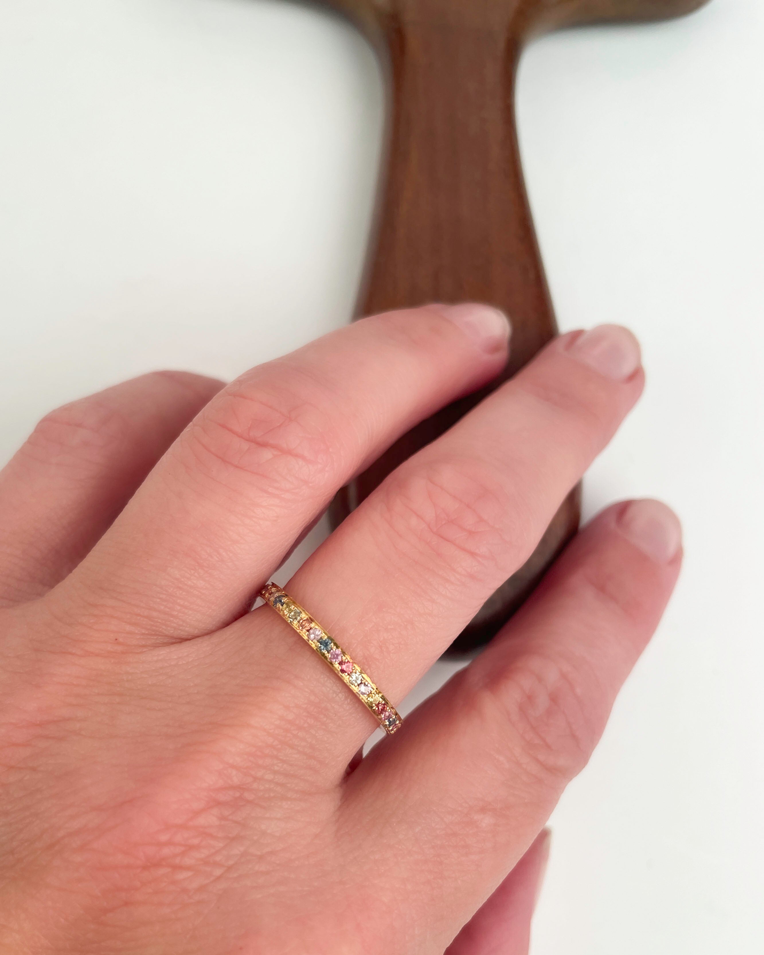 Ring 18k rainbow