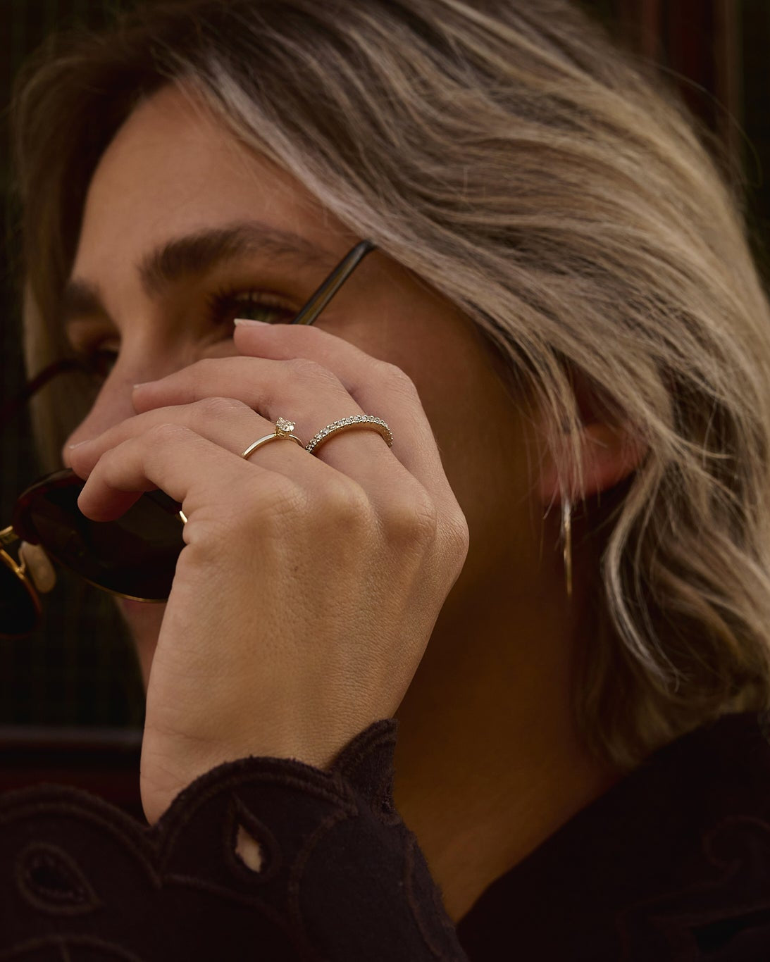 Ring 14k eternity diamond