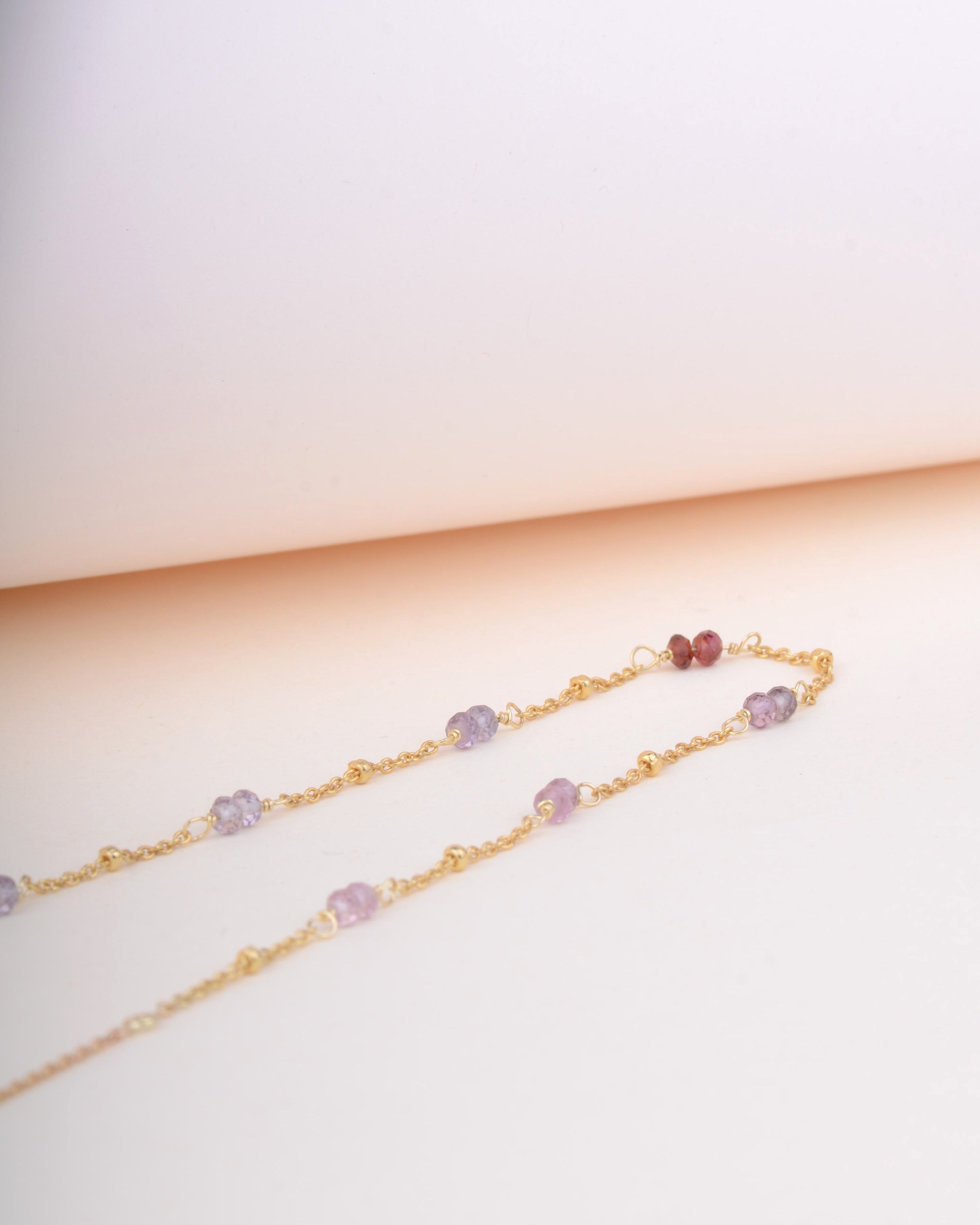 ketting 14k colorful