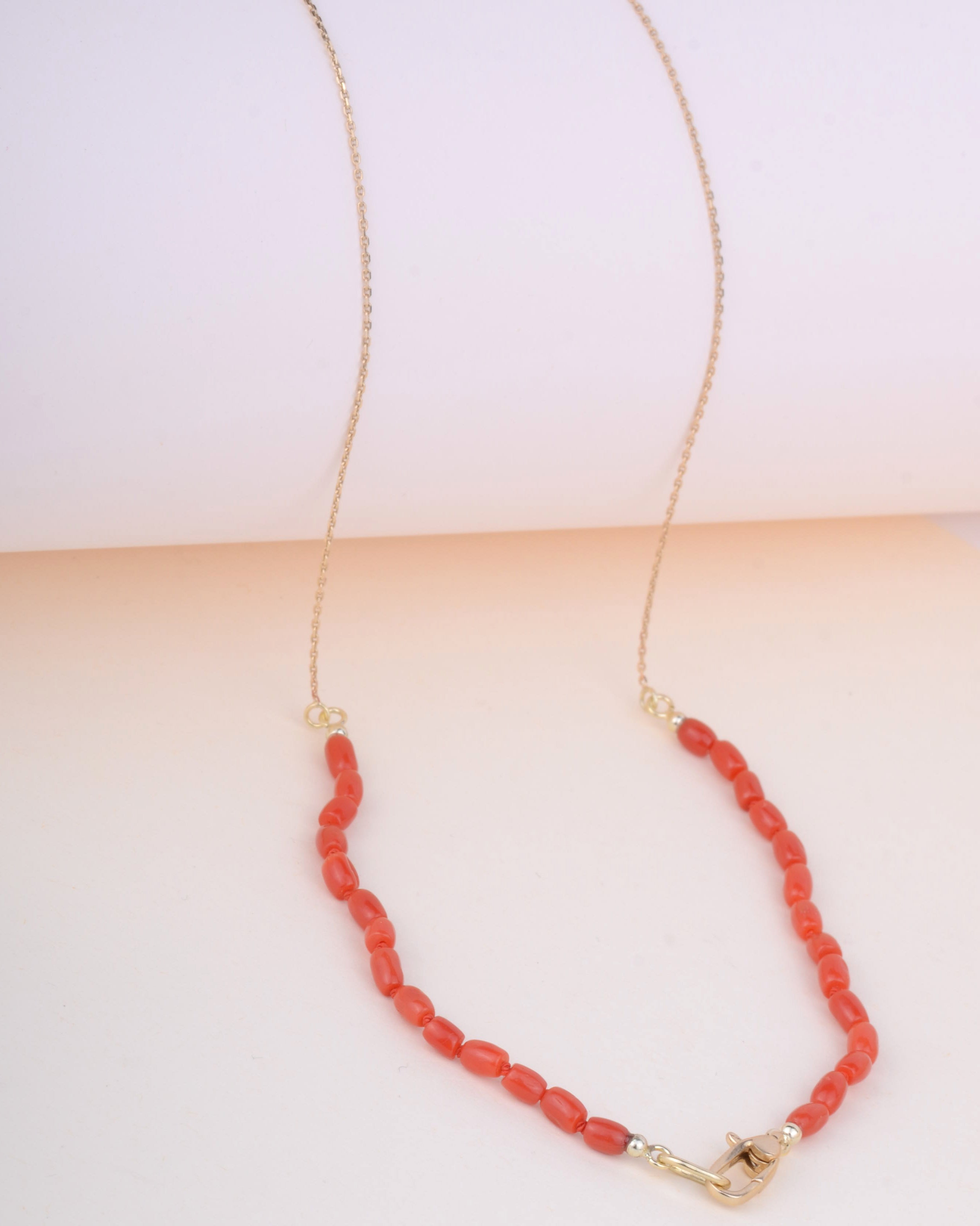 Ketting lady in red 14k