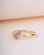 Ring pink duet 14k