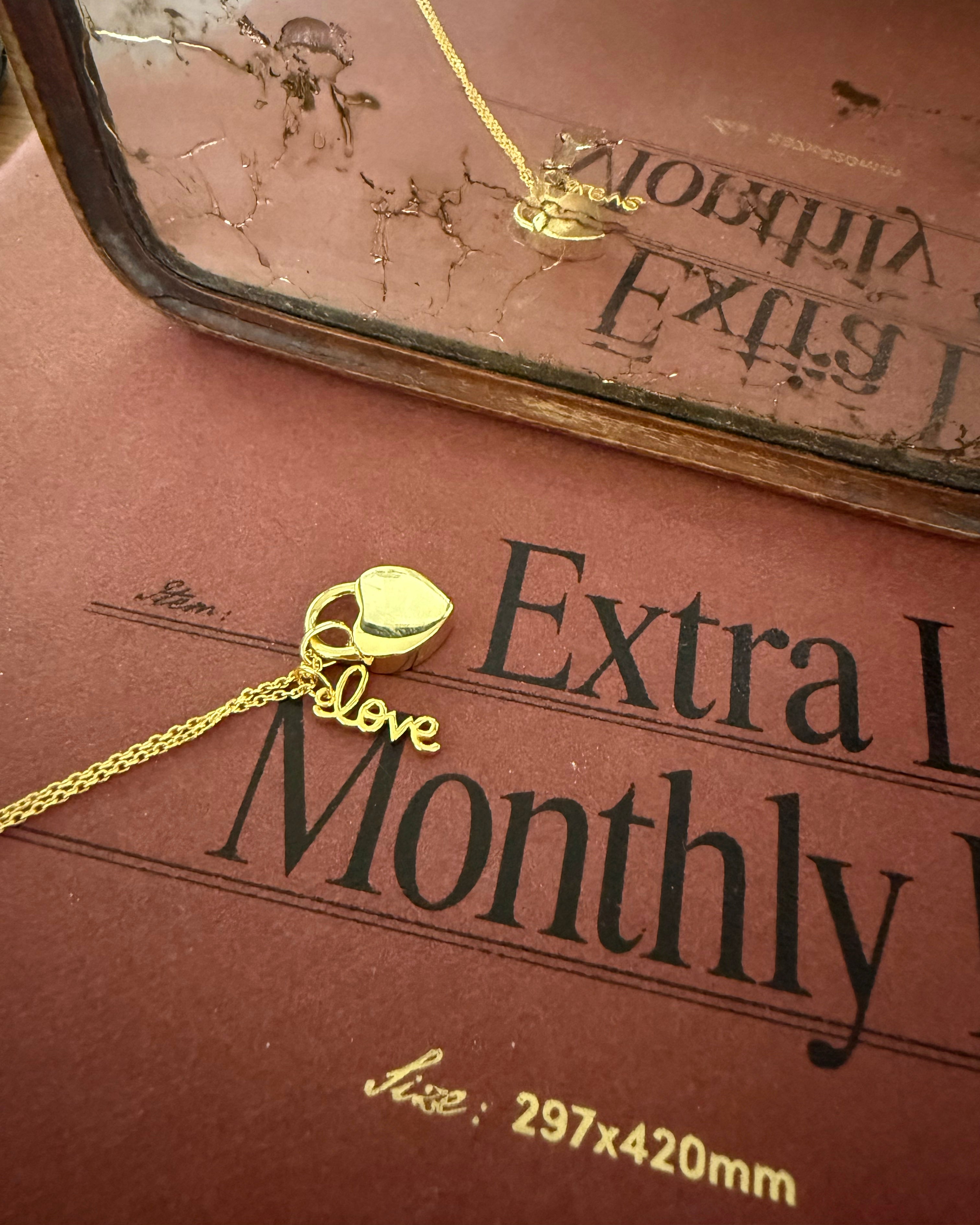 Lucky in love advent giftbox gold-plated