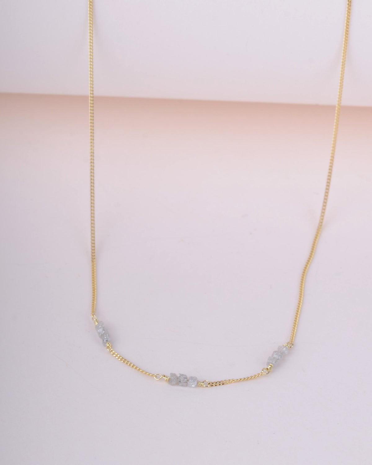 Ketting 14k rough rock