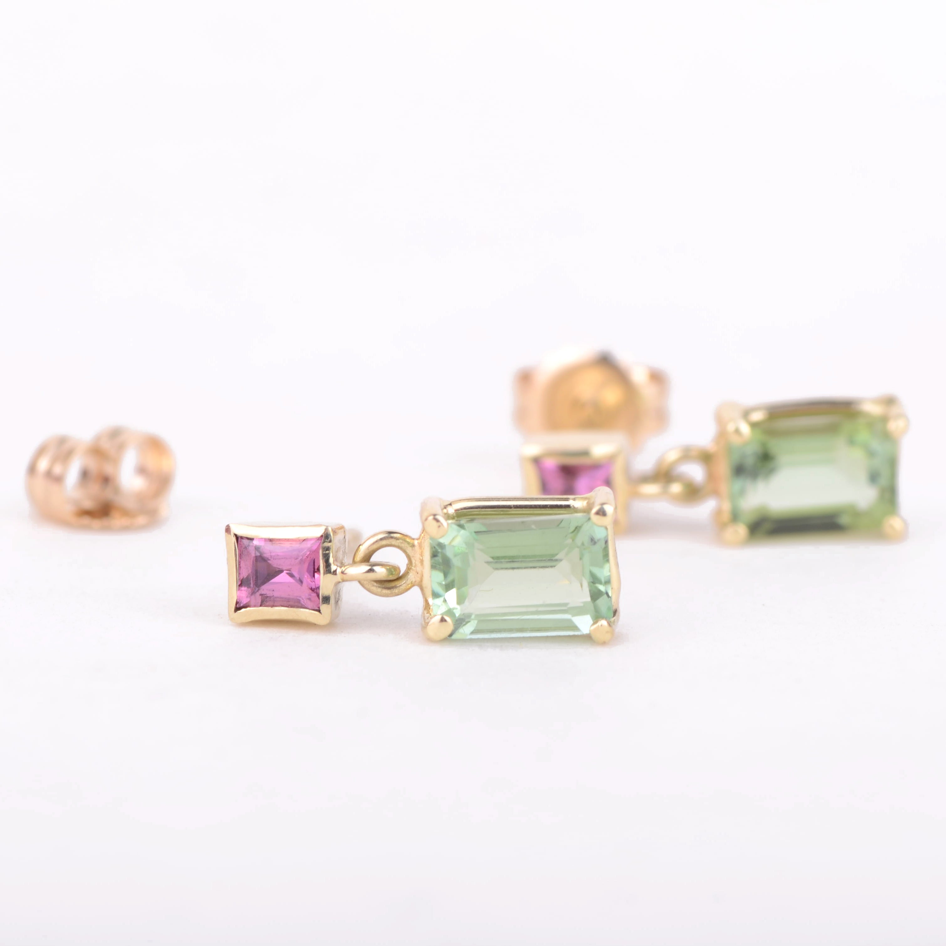 Oorbellen 14k floral