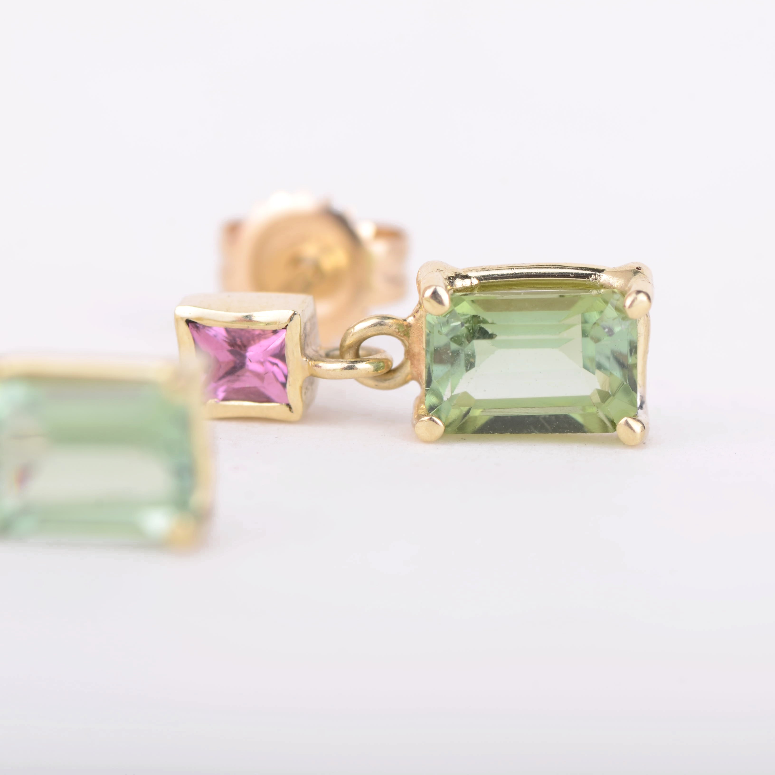 Oorbellen 14k floral