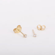 Earrings 14k diamond petite studs