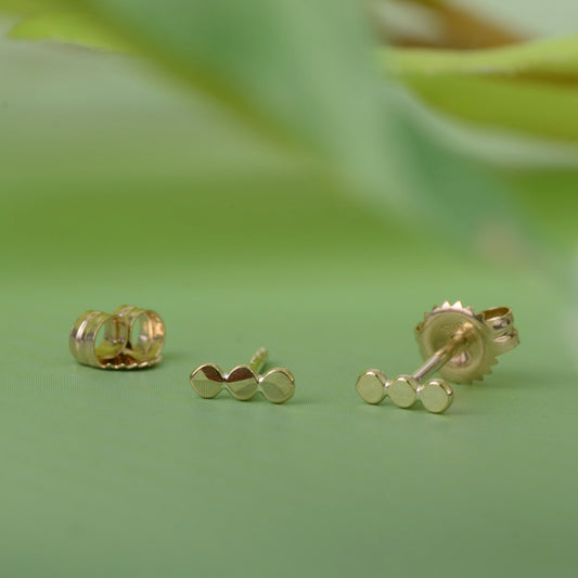 Oorbellen 14k snuggle bug