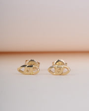 Oorbellen valkenoog 14k