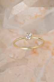 Ring 14k diamond duo