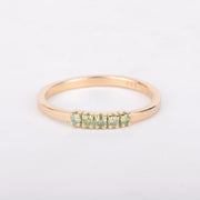 Ring 14k apple green