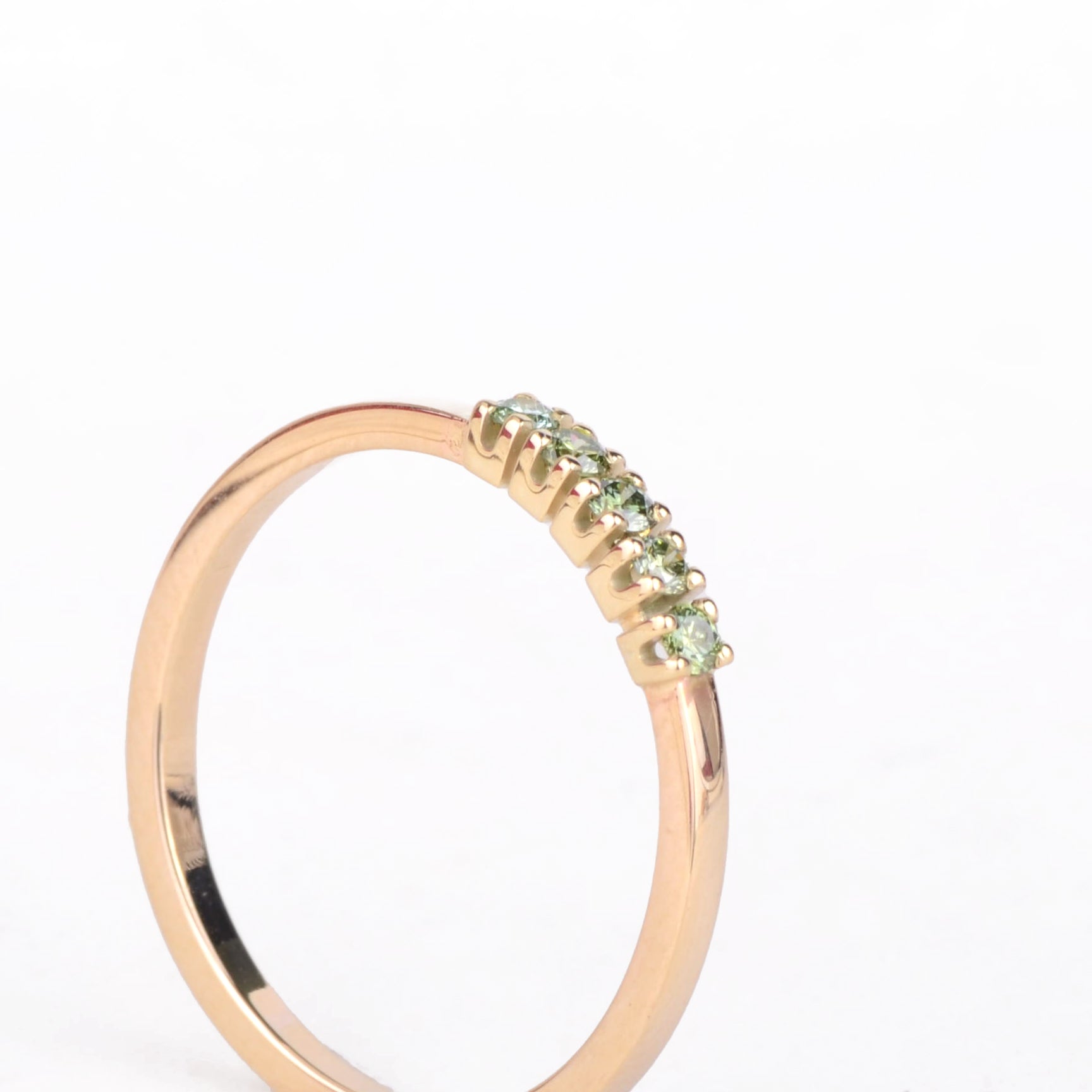 Ring 14k apple green