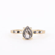 Ring 14k black & white