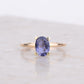 Ring 14k blue blush