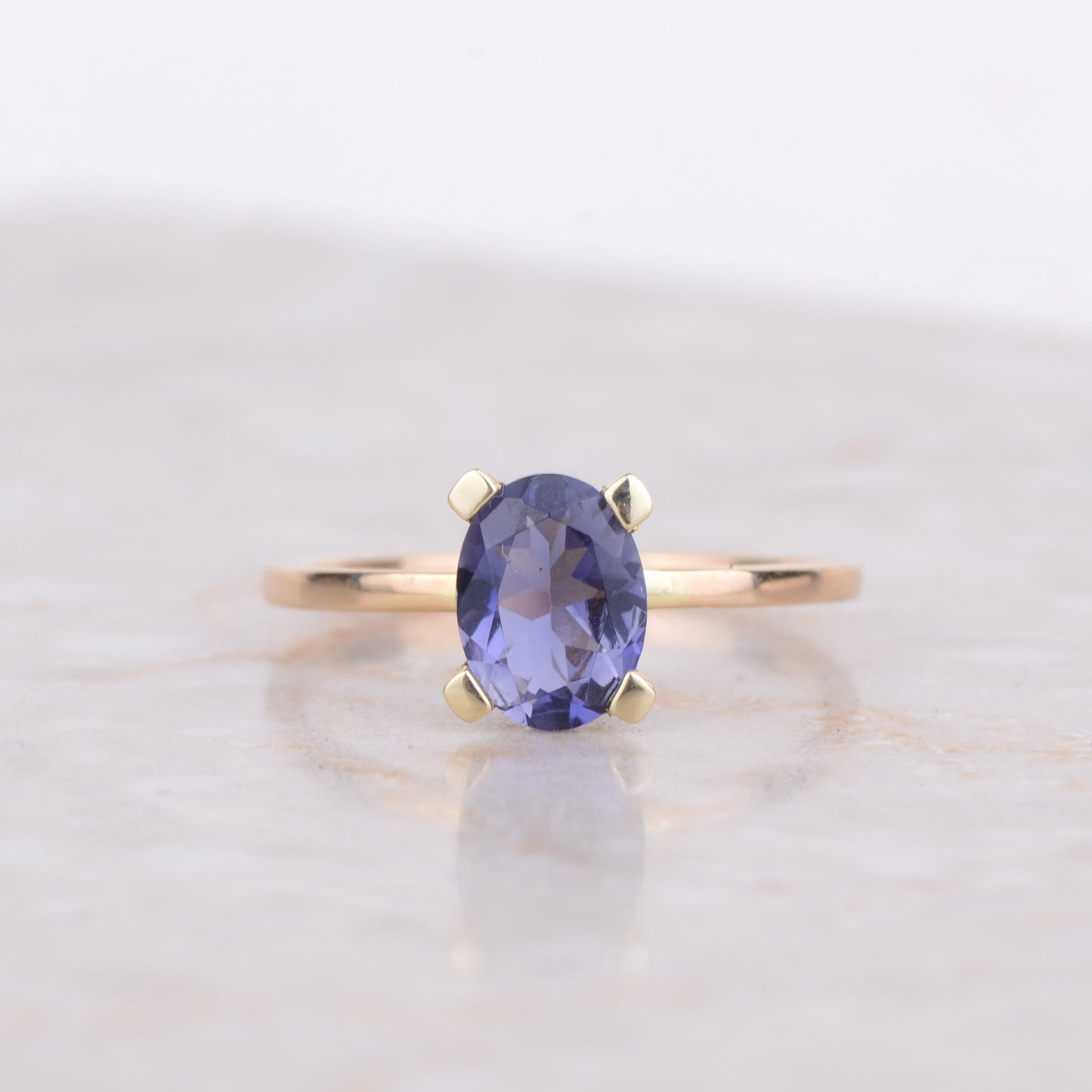 Ring 14k blue blush