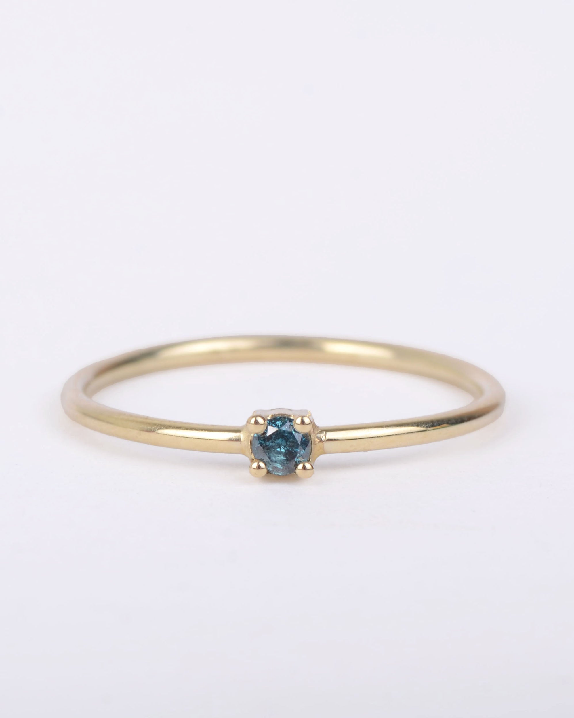Deep blue grace ring 14k
