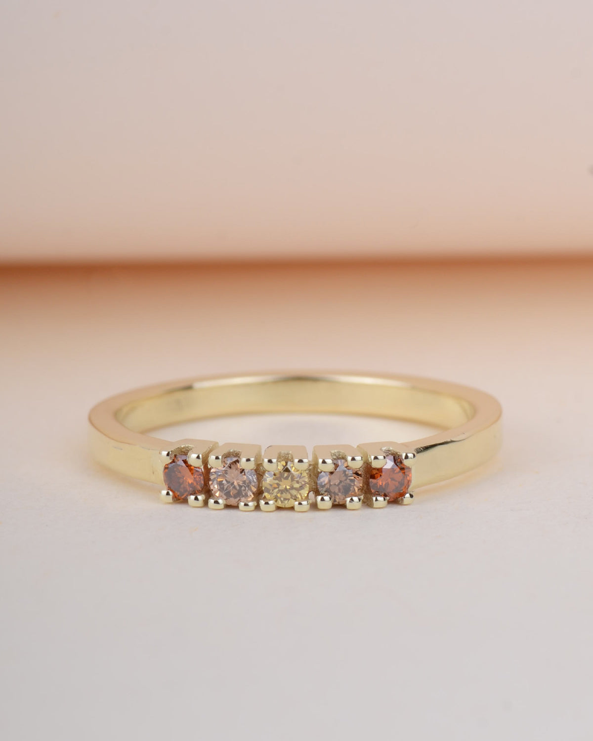 Ring 14k fall diamonds