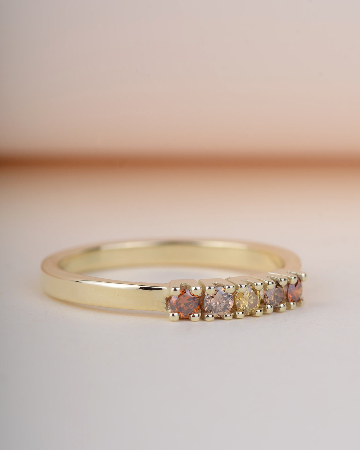 Ring 14k fall diamonds