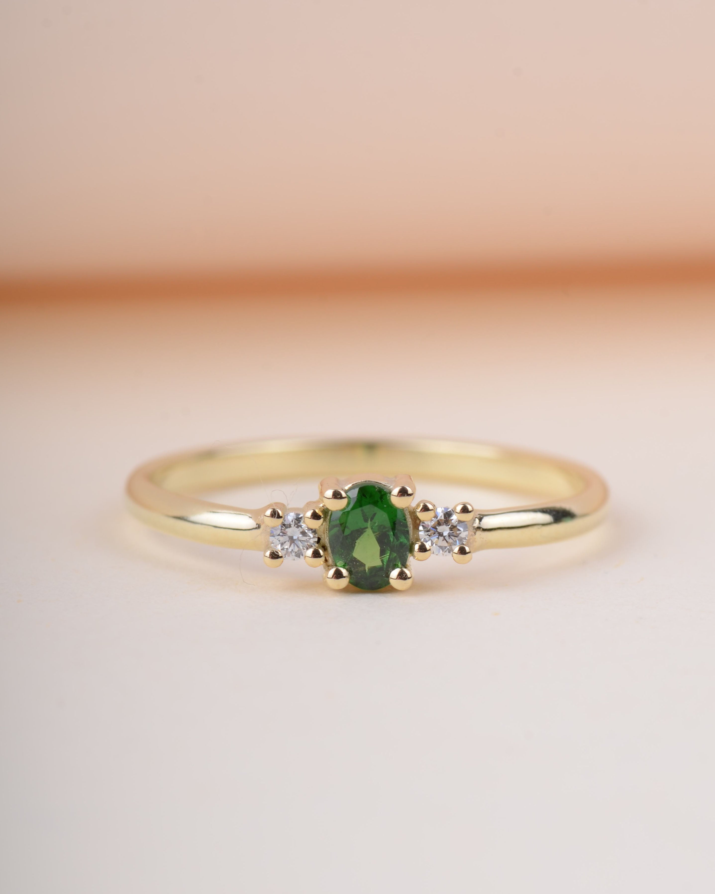 Ring 14k forest diamonds