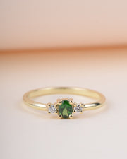Ring 14k forest diamonds