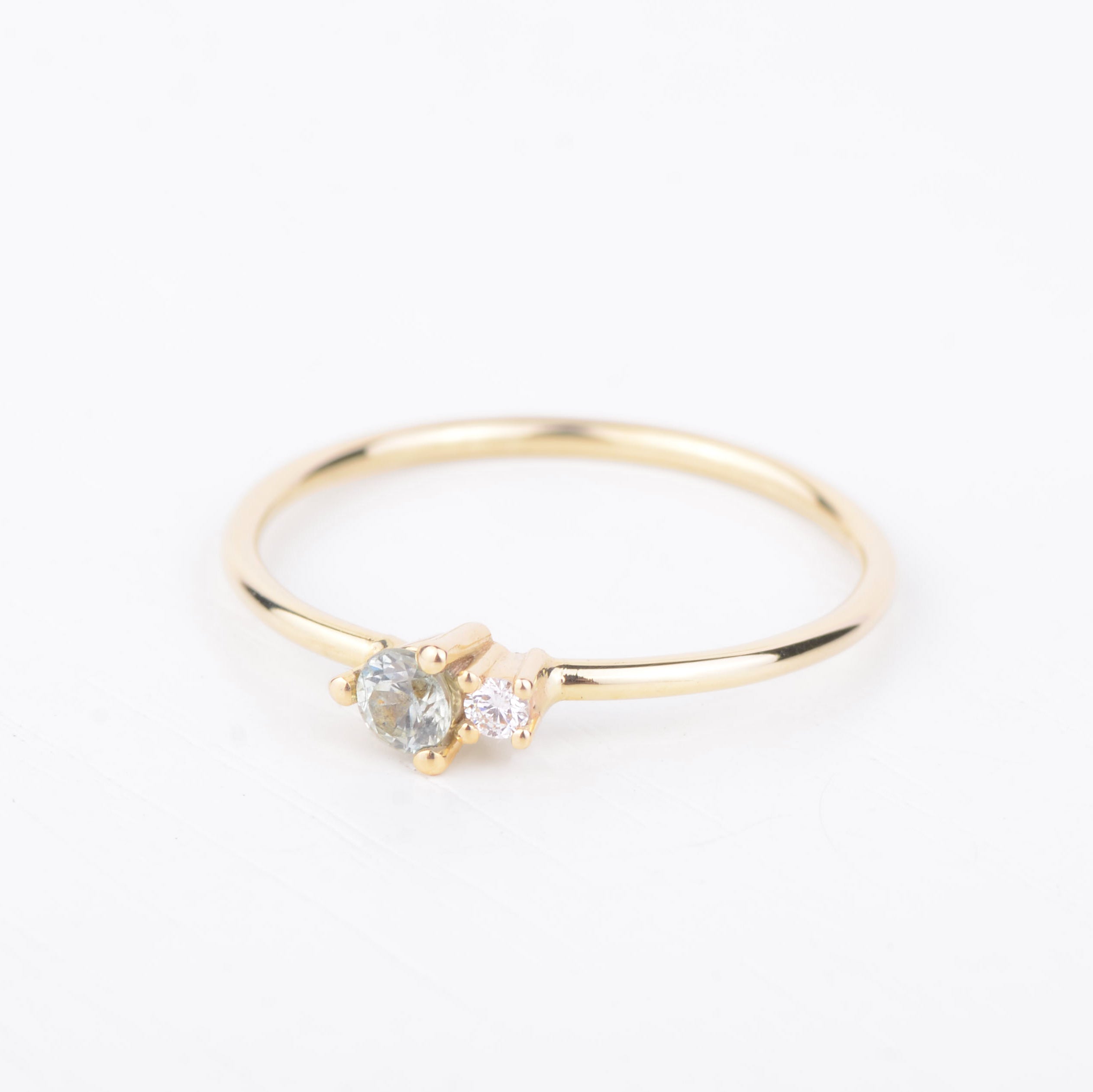 Ring 14k golden duo