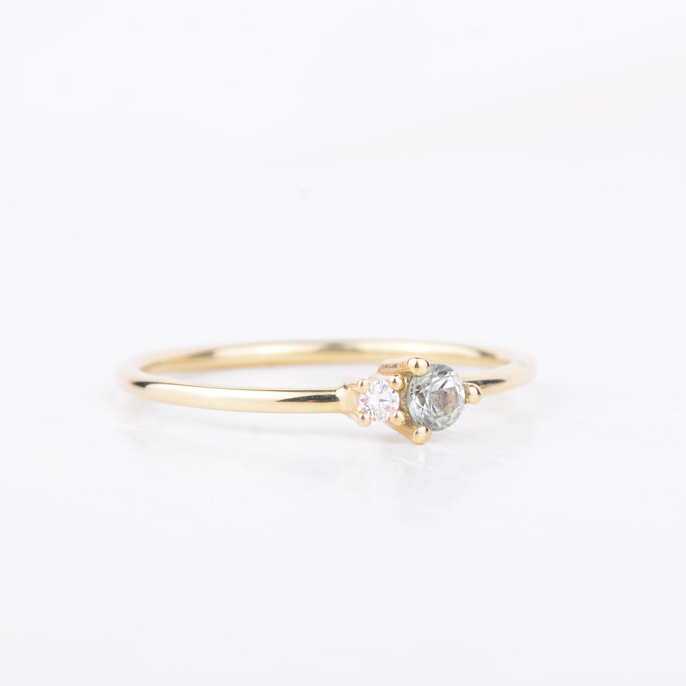 Ring 14k golden duo