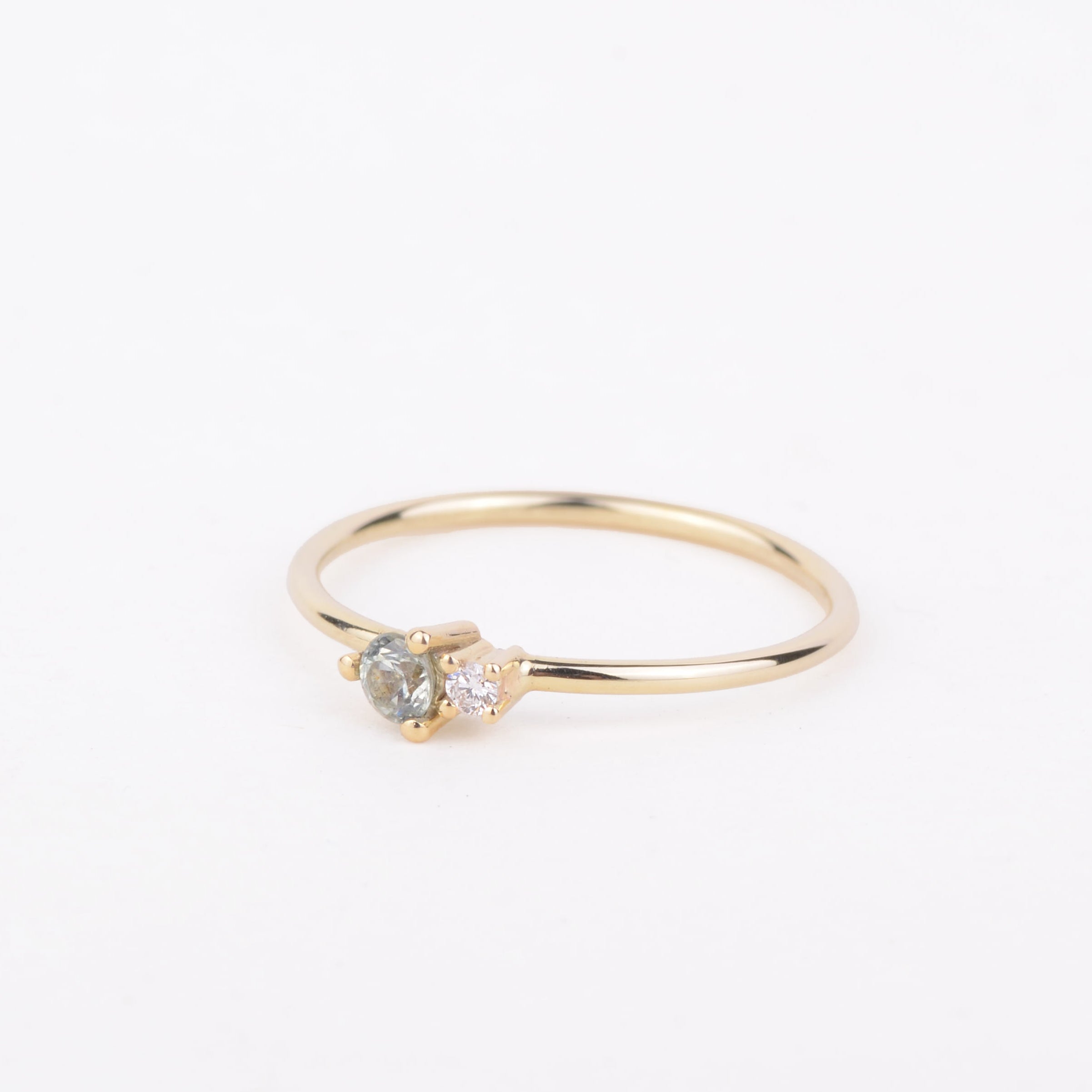 Ring 14k golden duo
