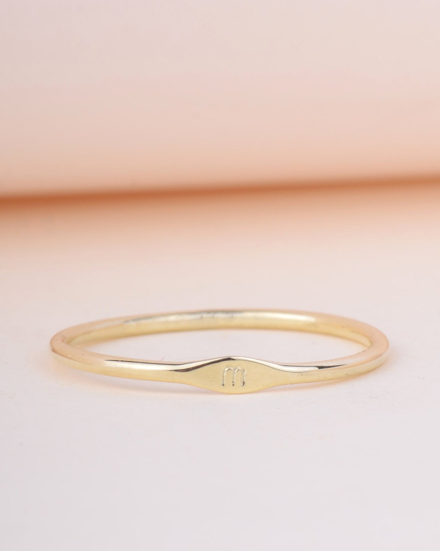 Ring 14k letter petite