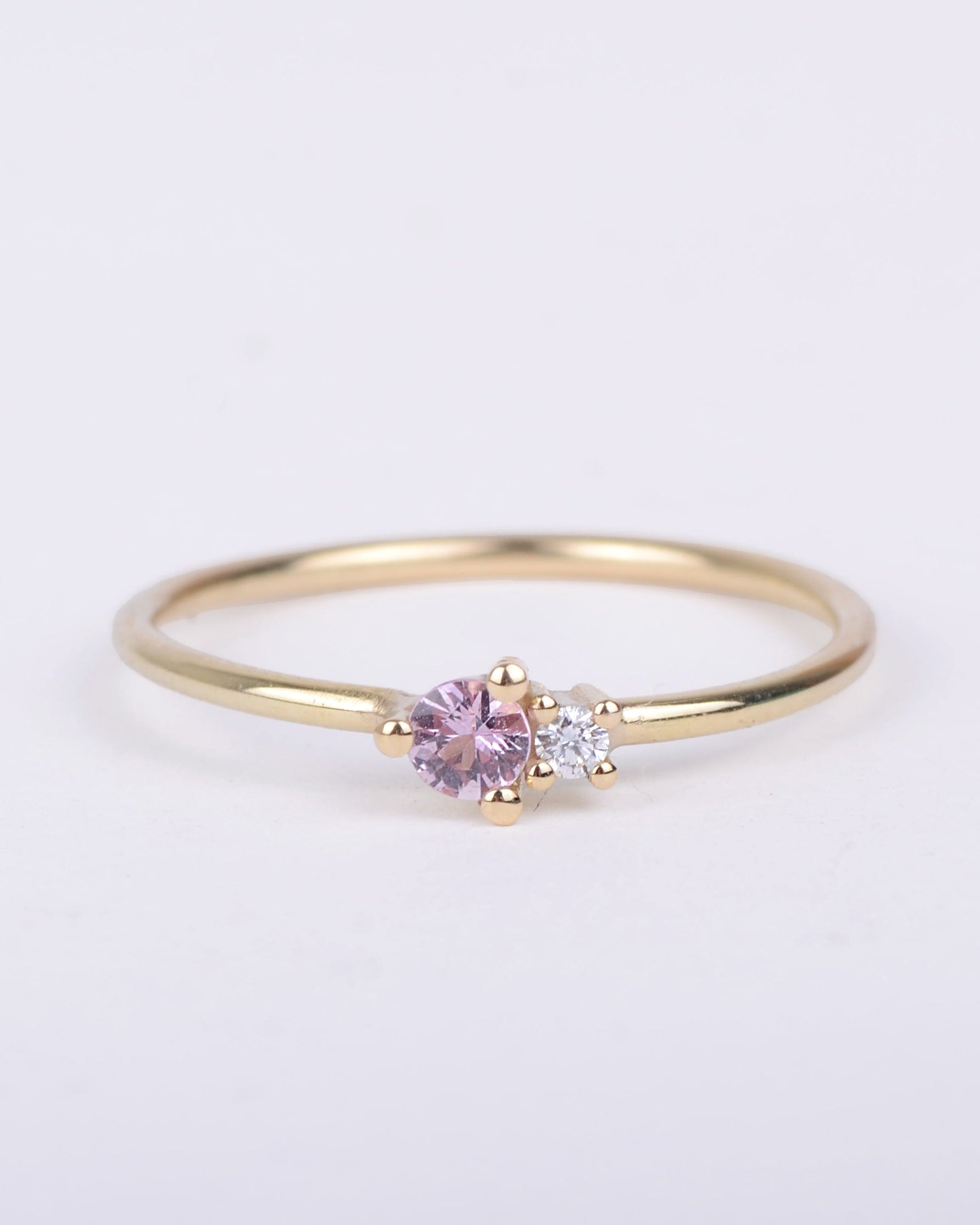 Ring 14k romantic duo