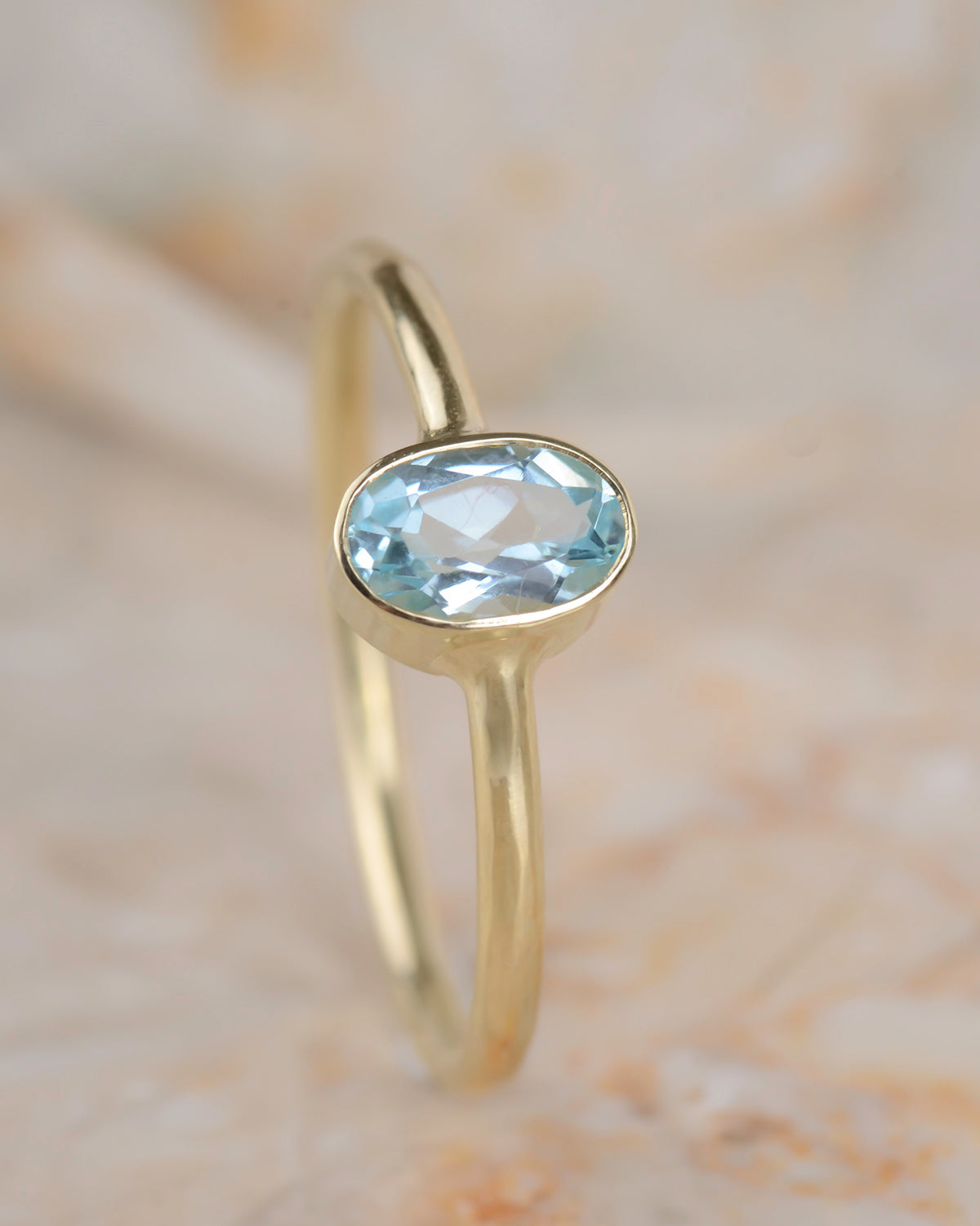 Ring 14k ocean gem