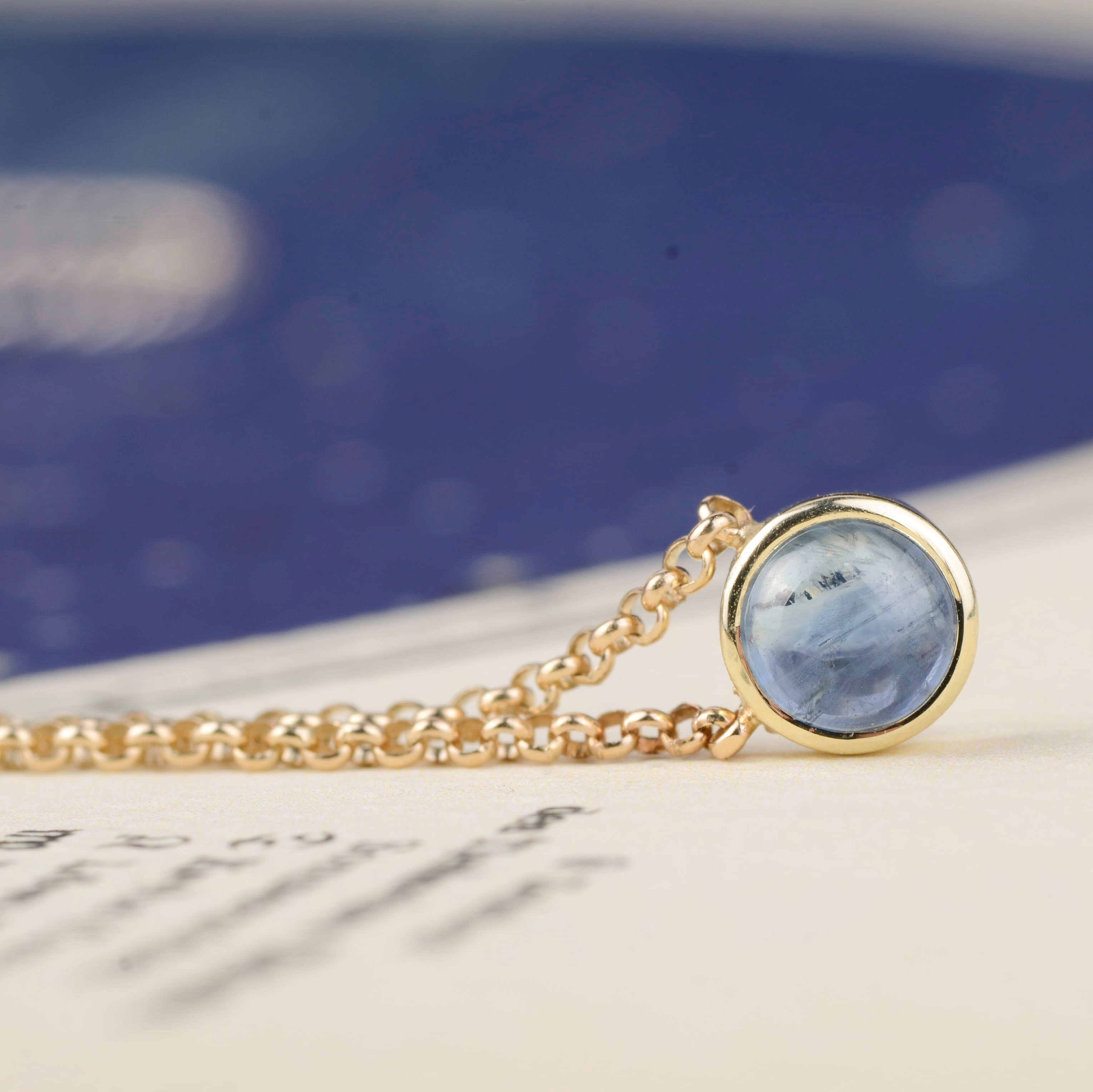 Ketting 14k sapphire night