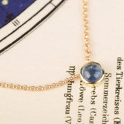 Necklace 14k sapphire night