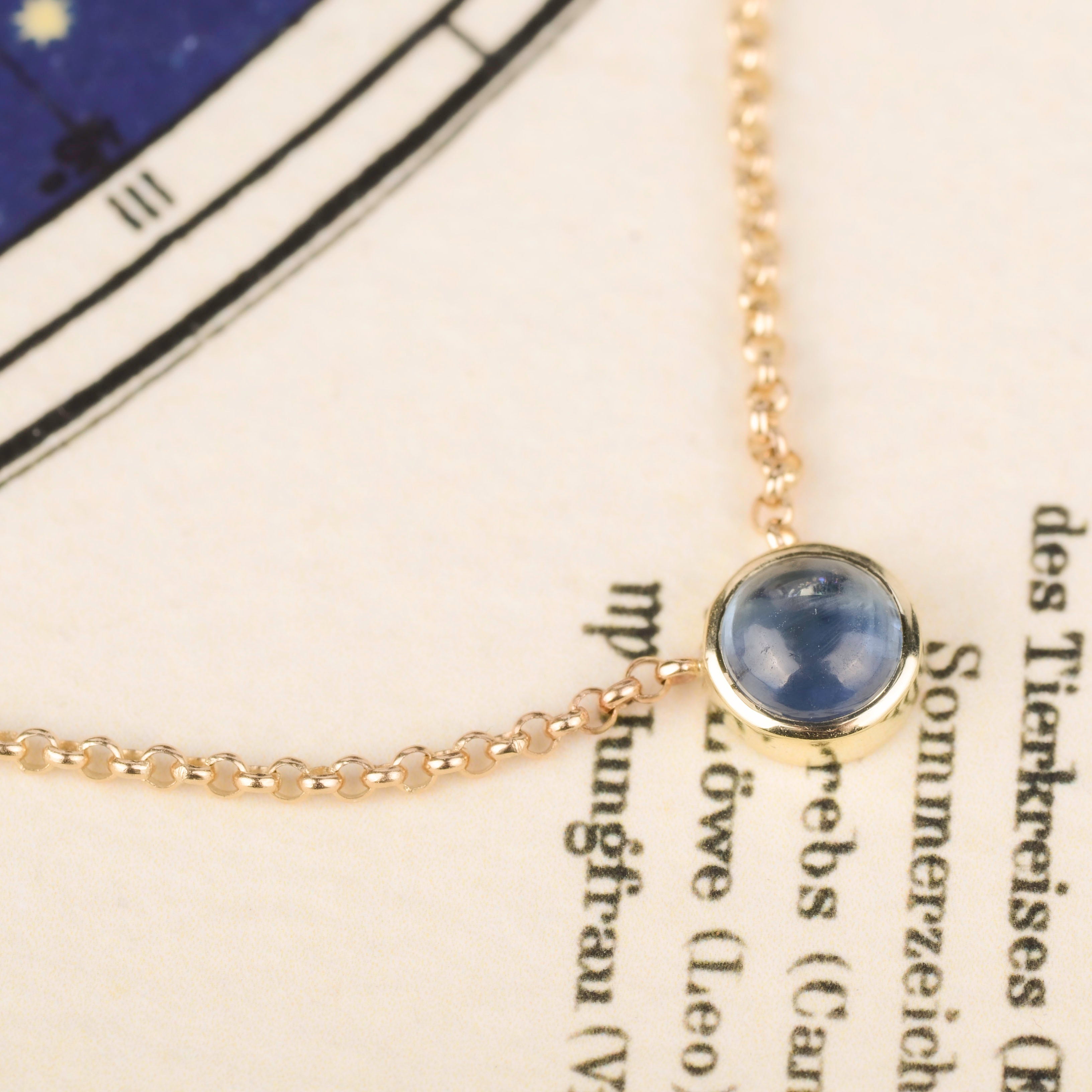 Ketting 14k sapphire night