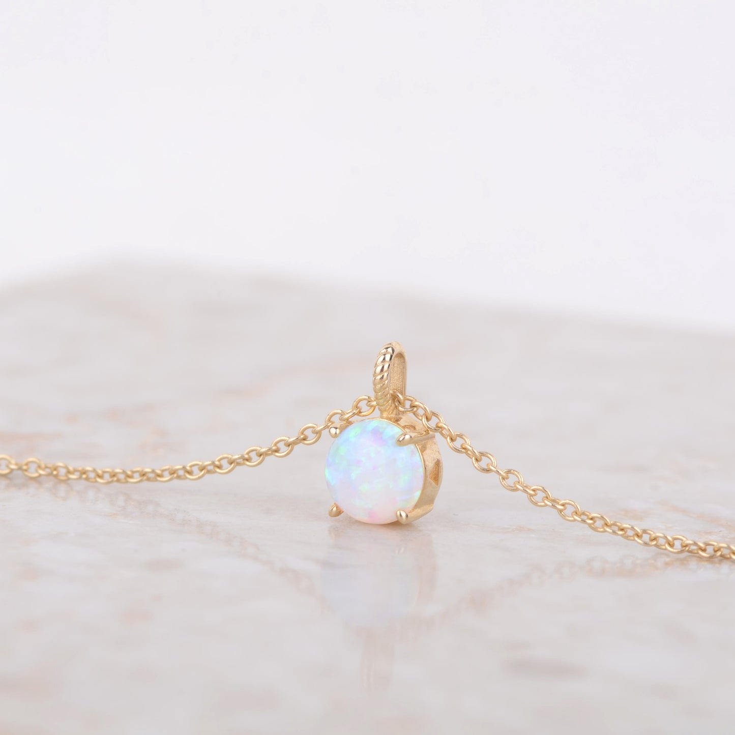 Ketting 14k opal Gem