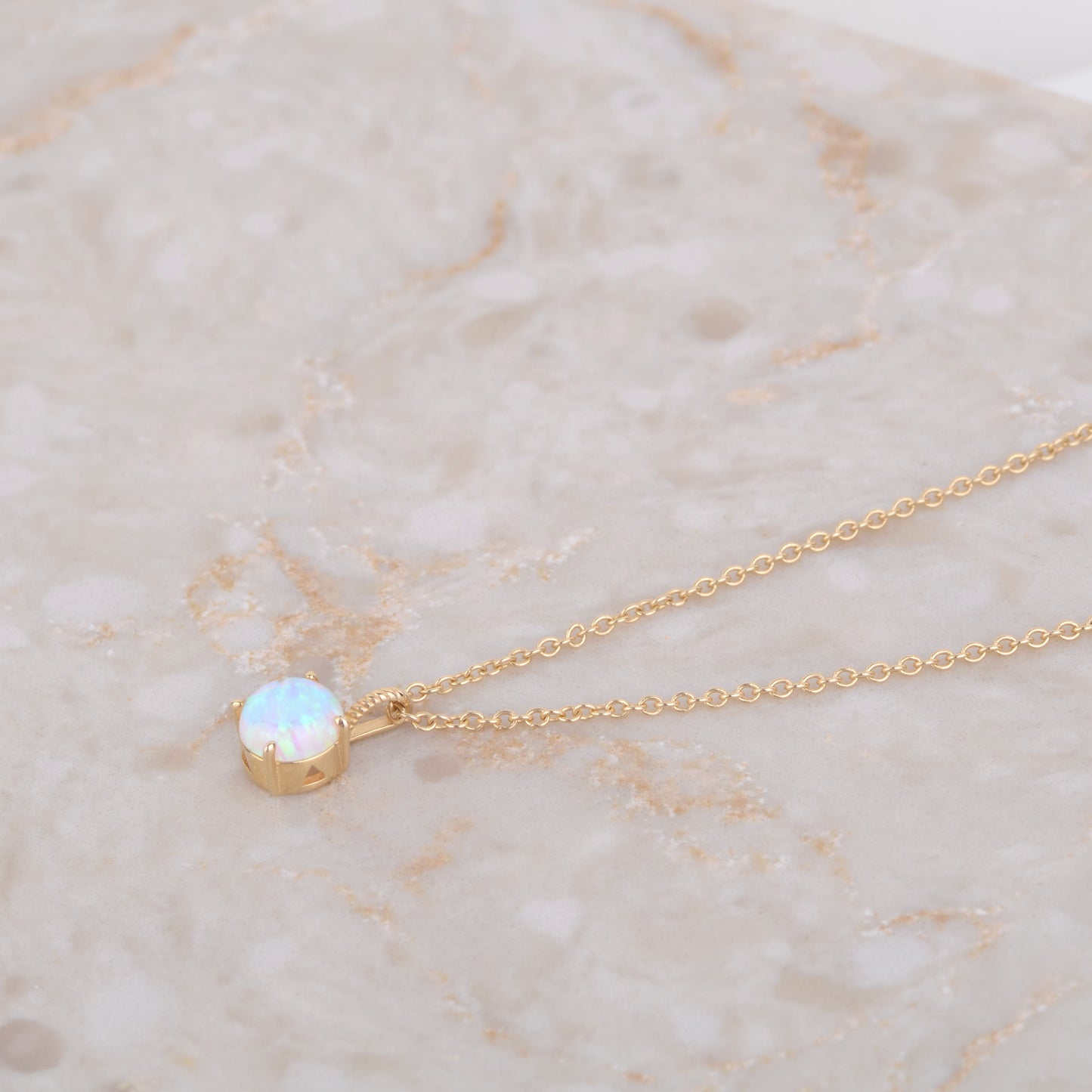 Ketting 14k opal Gem