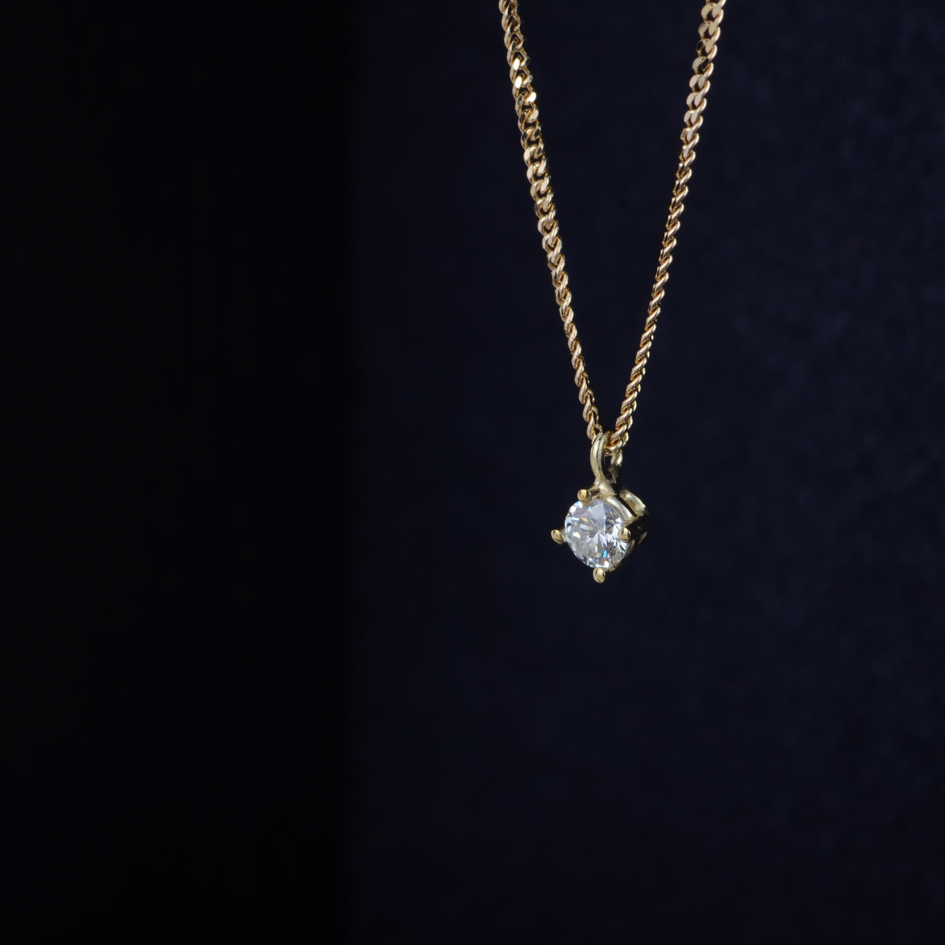 Necklace 14k pure diamond
