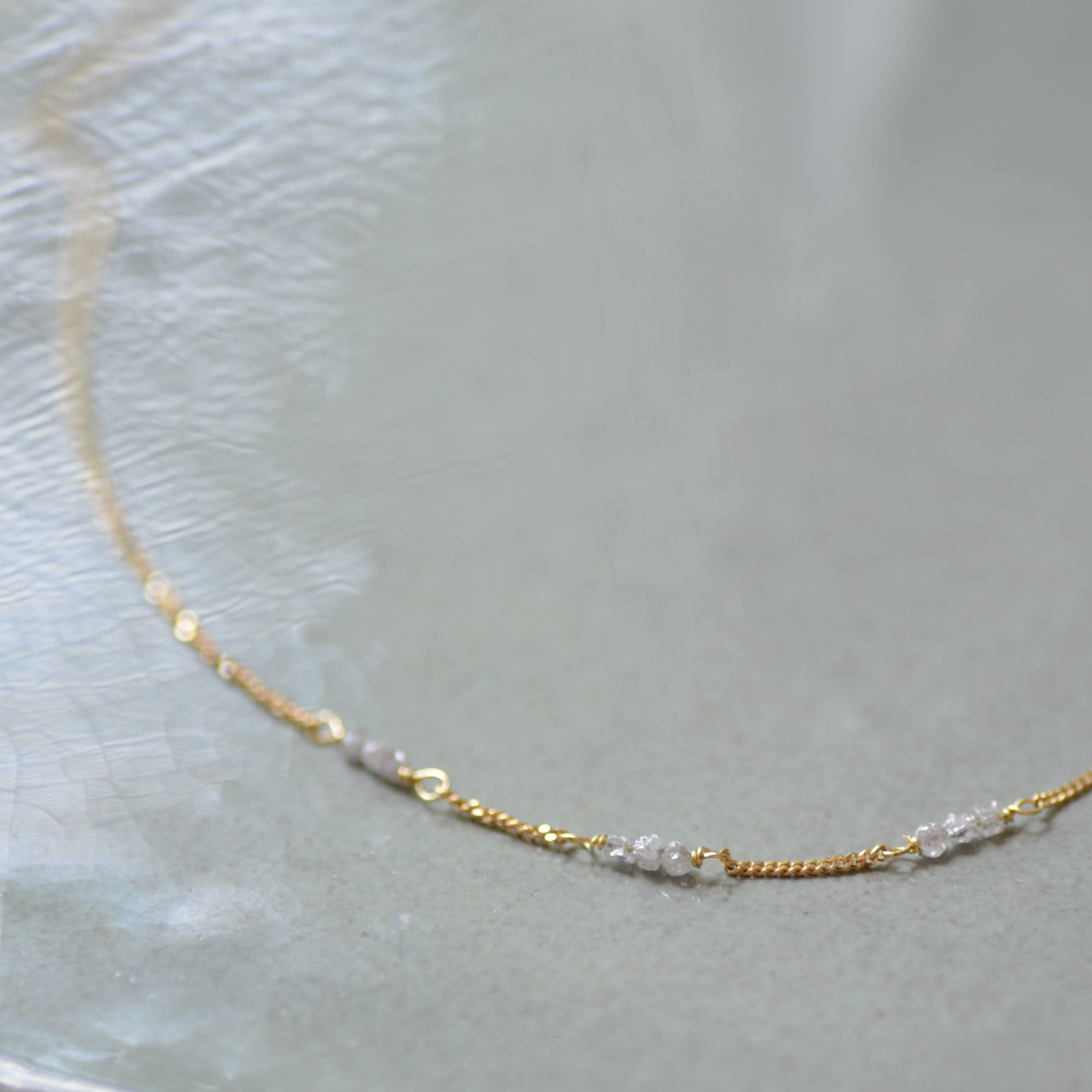 Ketting 14k rough rock