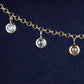 Ketting 14k fall diamonds