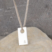 Necklace mister pendant rectangle