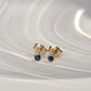 Earrings 14k blue