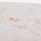 Oorbellen 14k diamond tiny studs