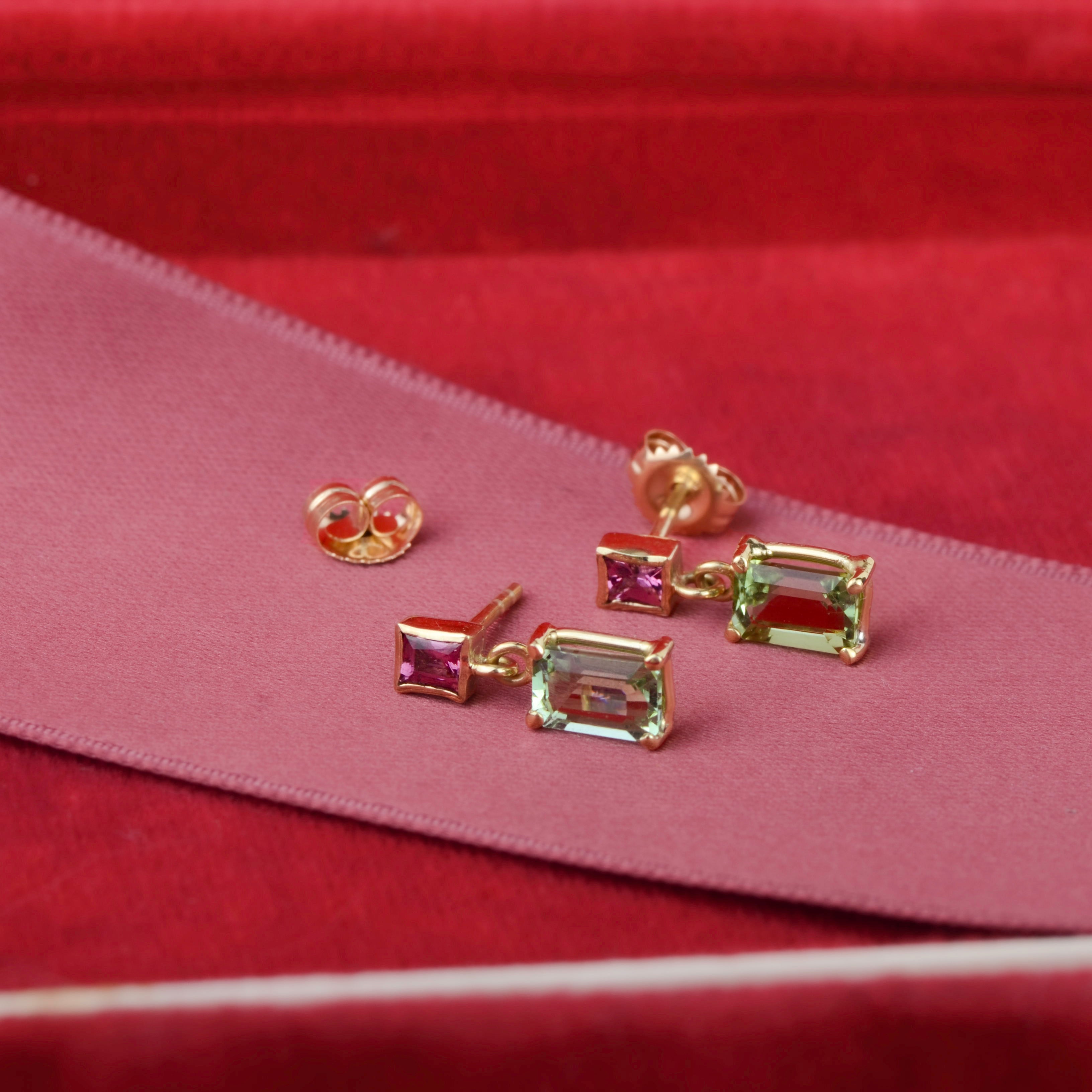 Oorbellen 14k floral